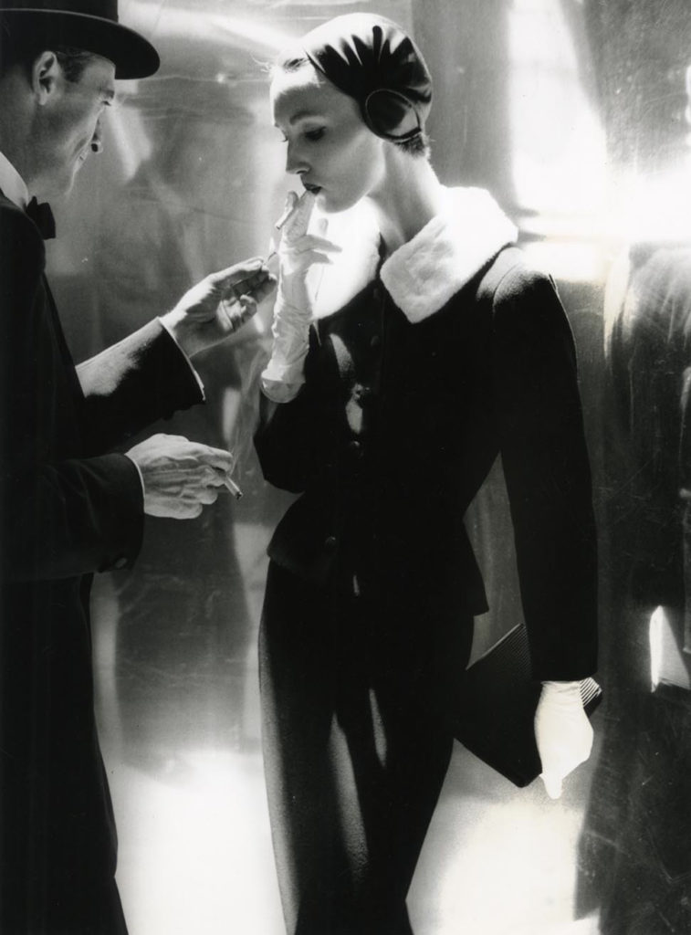 By Night, Shining Wool and Towering Heel by Lillian Bassman